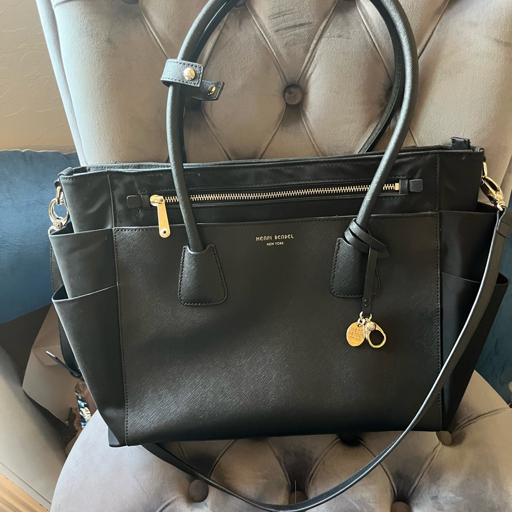Henri Bendel Black Diaper Bag